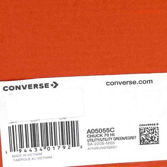 Converse Chuck 70 Shoes For Men Casual Khaki Canvas High Top Sneakers A05055C - Picture 10 of 11